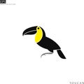 Toucan. Tropical bird. Vector illustration Royalty Free Stock Photo